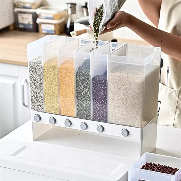 Multi-compartment Rice, Grain and dry food container. - Image 2